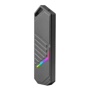 Dual Protocol M2 SSD-Gehäuse NVMe USB 3.1 Typ C Gen2 10 Gbit/S Gehäuse Alum2831 - Bild 1 von 10