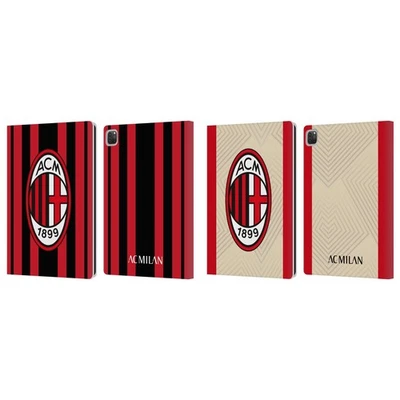 OFFICIAL AC MILAN 2021/22 CREST KIT LEATHER BOOK WALLET CASE FOR APPLE iPAD - Image 1 of 4