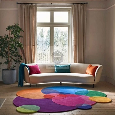 Bubbles Handmade-tufted Rug.. - Image 1 of 4
