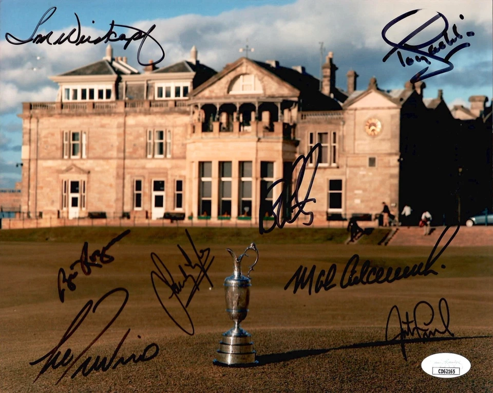 FOTO BRITÁNICA ABIERTA FIRMADA A MANO 8x10 en color treviño+weiskopf 8 firmada jsa Foto 1 de 1