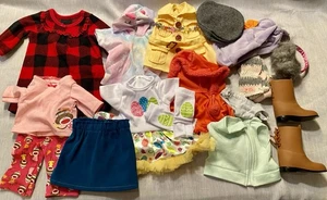 Paket 18 Zoll Puppe Battat Markenlos Kleidung Outfit Stiefel Kleid Pyjama Jacke - Bild 1 von 11