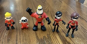 Disney Los Increíbles Familia Bob Dash Violeta Jack Jack Parr Figuras Imaginext - Imagen 1 de 2