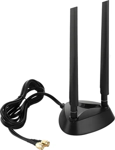 WiFi 6 6E Tri-Band Motherboard WIFI Boost Antenna up to 6GHz Magnetic Base Lot - Picture 1 of 8