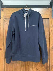 MNG Herren Hoodie Sweatshirt Blau M Baumwollmischung Langarm Pullover - Bild 1 von 5