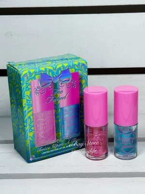 Too Faced Kissing Jelly Twice Upon A Time Lip Oil Gloss Duo, 2 x Full Size, NIB - Image 1 of 4