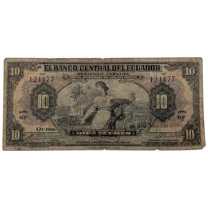 ECUADOR. 10 SUCRES. 1944. - Picture 1 of 2