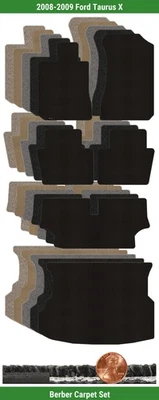 Juego de alfombrillas bereber personalizadas Lloyd para Ford Taurus X 2008-2009 (6 piezas) #M7T Foto 1 de 4