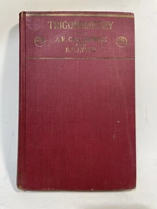 Trigonometry w/o Tables A.R. Crathorne Henry Holt and Company 1938 - Picture 1 of 9