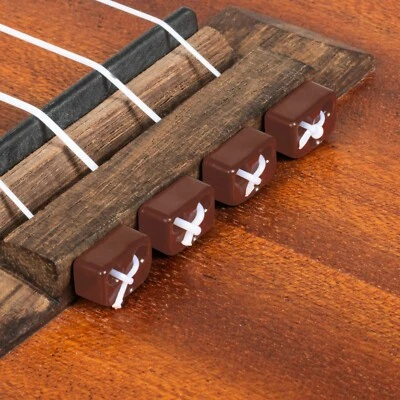 ALBA GUITAR BEADS Braun Ukulele Perlen Saite Akustik Elektrisch Nylon Zigarrenkiste Gitarre