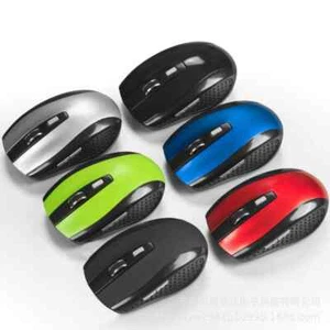2.4GHz Wireless Optical Mouse Mice USB Receiver Fit PC Laptop Computer Black - Picture 1 of 21