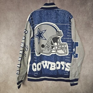 NWT Mitchell & Ness NFL Dallas Cowboys Burst AOP Fanimation Jacket Mens L $150 - Picture 1 of 9