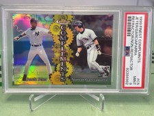 1999 Topps Finest Derek Jeter/Nomar Garciaparra Compliments Refractor Left PSA 9