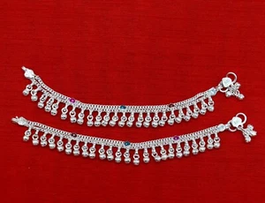 Sterling Silber erstaunlich laut Klingeln Baby Fußkettchen Kinder Schmuck ank411 - Bild 1 von 9