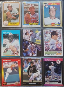 Baltimore Orioles 1981 Jim Palmer #169 + Cal Ripken Jr. '94 Flair & More Lot (9)