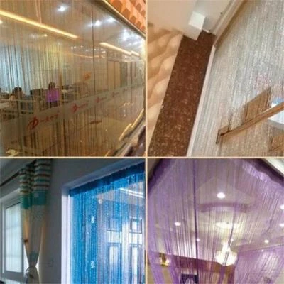 1Pc Curtain Tassel Polyester Living Room Curtains New Shining Door Curtain FW - Image 1 of 4