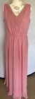 Stunning Carnation Pink Bridesmaid Cruise Prom Dress Size 20 Dessy Collection