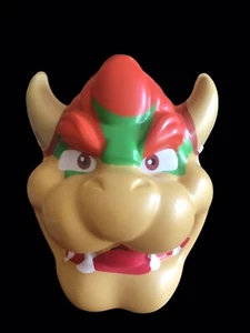 Adult King Koopa Bowser Super Mario Villain Halloween Plastic Costume Mask - Picture 1 of 6