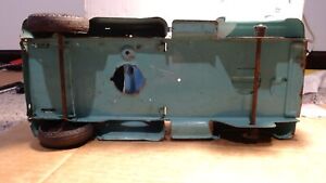 Vintage Buddy L Pickup Truck Turquoise w/ Front suspension Pressed Steel USA