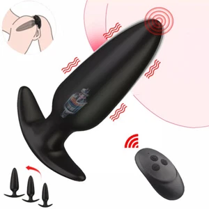 Vibrating Anal Butt Plug G-spot Dildo Prostate Massager Sex Toys For Men Women - Picture 1 of 15