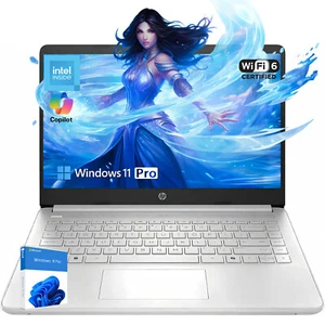 HP 2025 Student Laptop 14" Intel N150 UP TO 16GB RAM 128GB UFS With Win 11 Pro - Picture 1 of 6