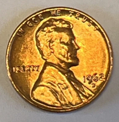 1962 D Lincoln Memorial Penny - UNC - Beautiful Red Tone. Combined Shipping. - Image 1 of 2