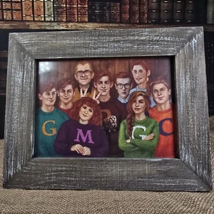 Foto di famiglia dei Weasley in cornice di legno ispirata a Litjoy Harry Potter - Foto 1 di 16