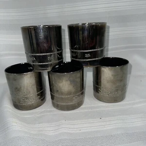 Snap-On Tools FS161 5er Set verchromt 1/2 Sockel Bar Becher Gläser 12oz - Bild 1 von 2