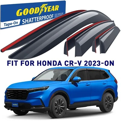 Rain Guards Vent Visors Shade for 2023-2026 Honda CR-V (CRV) SHATTERPROOF - Image 1 of 4