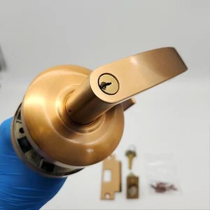 Sargent Door Lever Entry Lock Satin Bronze 2-3/4" Backset L Lever 65G05 US10 - Picture 1 of 8