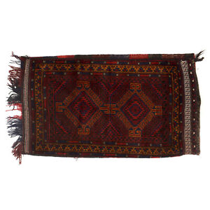 Antique Handmade Afghan Tribal Home Decor Baluchi Cushion Rug 2'1x3'7 ft -Y11943