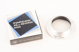 Topcon 49mm Reverse Ring Vintage in Original Box MINT V18