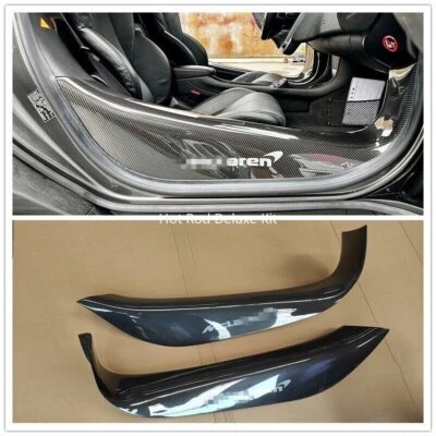 Cubierta de paneles umbral de umbral de fibra de carbono real para McLaren 540C 570S 570GT Foto 1 de 4