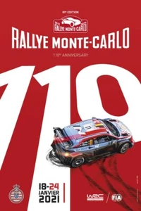 Rallye Monte Carlo 2021 - Offizielles Poster (Hyundai WRC) - S.Ogier Toyota gewinnt - Bild 1 von 1