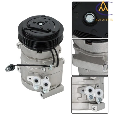 Compresor de aire acondicionado con embrague para Honda Ridgeline Pilot 2006/2007/2008 3,5 L V6 Foto 1 de 4