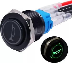 Twidec/16MM Raised Speaker Horn Momentary Push Button Switch 5/8" Mounting Hole - Picture 1 of 6