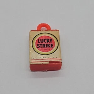 Vintage Plastic 1950s Lucky Strike Cigarettes Gumball Machine Charm - Rare - Picture 1 of 5