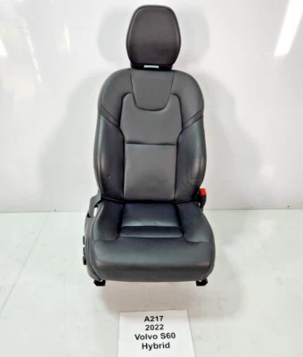 ✅ Conjunto de asiento de cuero negro lado pasajero delantero derecho Volvo S60 19-22 OEM * Foto 1 de 4
