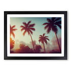 Revered Palm Trees Wall Art Print Framed Canvas Picture Poster Decor Living Room