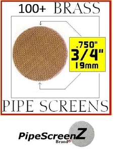 100+ Heavy Duty 3/4" Brass Pipe Screens 60 MESH MADE IN USA - PipescreenZ™ Brand - Picture 1 of 1