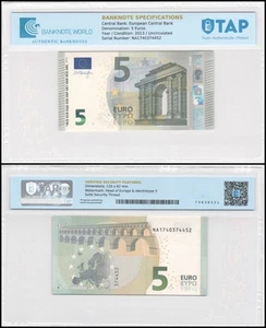 European Union - Austria 5 Euro, 2013, P-20n, UNC, Prefix N, Authenticated - Picture 1 of 1