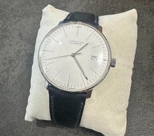 Reloj para hombre Junghans Max Bill automático 27.4002 esfera blanca 38 mm de JP - Imagen 1 de 18
