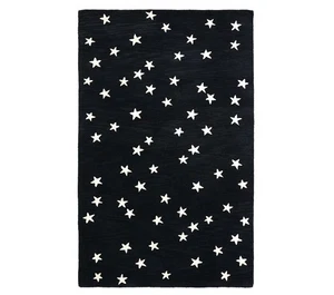 Starry Skies Rug Hand tufted Area Rug Handmade 100% Wool Rugs for Bedroom KIds - Picture 1 of 4