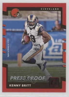 2017 Panini Donruss Press Proof Red Kenny Britt #81 - Image 1 of 2