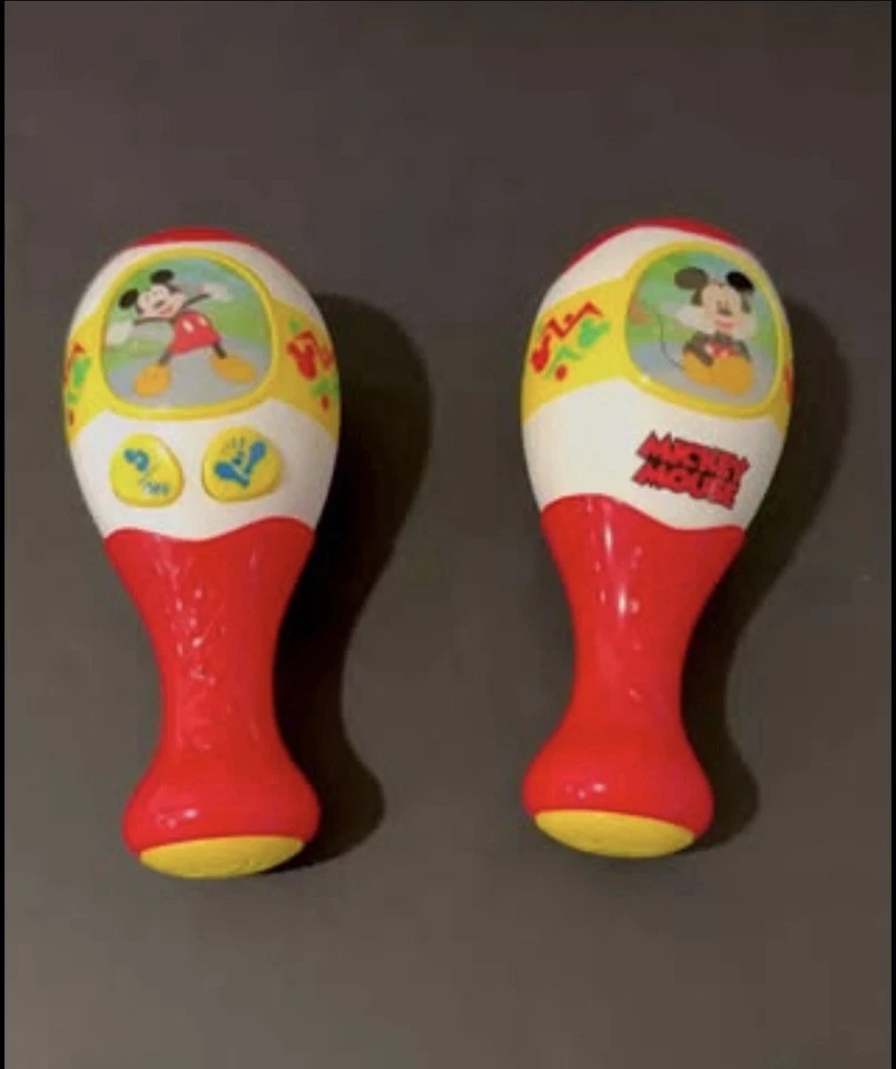 Трудно найти музыкальные маракасы Disney с Микки Маусом в отличной форме - Изображение 1 из 1