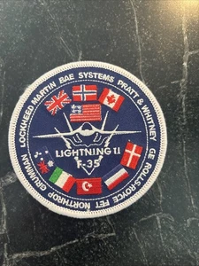 Lightning II F-35 Fighter PATCH Rare Vtg USAF Pratt Lockheed Northrop GE BAE - Picture 1 of 3