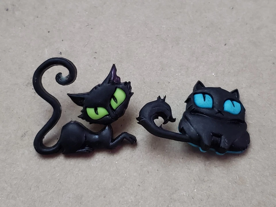 2 botones deslumbrantes de moda para gatos adornos ojos de gato botones costura artesanías Foto 1 de 2