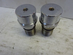 Harley Davidson FX's XL's L73-85 CHOICE of NOS PAIR of CHROME FORK TUBE CAPS - Picture 1 of 14