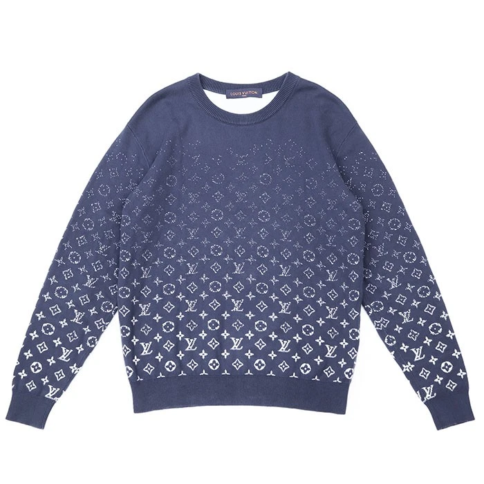 Louis Vuitton Cotton Blue Sweaters for Men for sale | eBay
