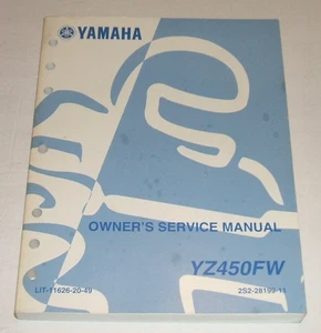 Yamaha 2007 Yz450f Service Manual Yz 450 450f Yz450fw 4 stroke - Picture 1 of 6