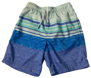 Cat&Jack Boy's Swim Trunks Size L (10/12) Striped Multicolored Pre-Owned - Picture 1 of 7